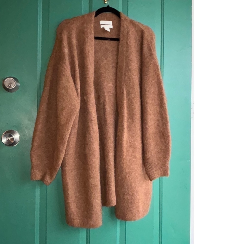 H&M small wool alpaca blend long cardigan - Picture 1 of 12